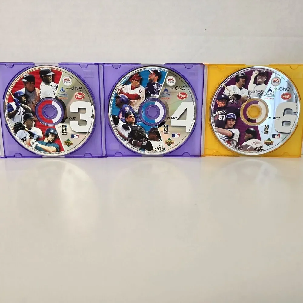 2003 UPPER DECK POST CEREAL CD ROM AL East, NL East, NL West SPORTS MLB PC Games